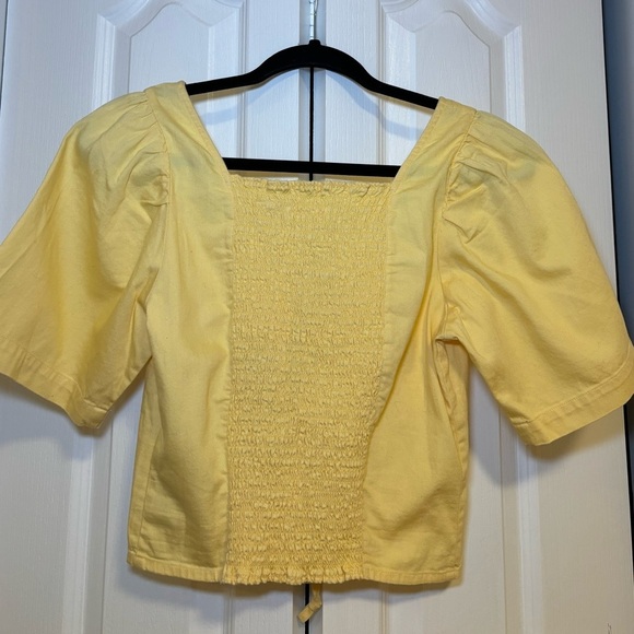 NWT Levi’s - Bohemian Festival Summer Lace Up Crop Top Short Sleeve 100% Cotton - Picture 2 of 10